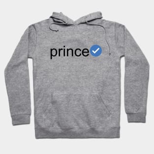 Verified Prince (Black Text) Hoodie